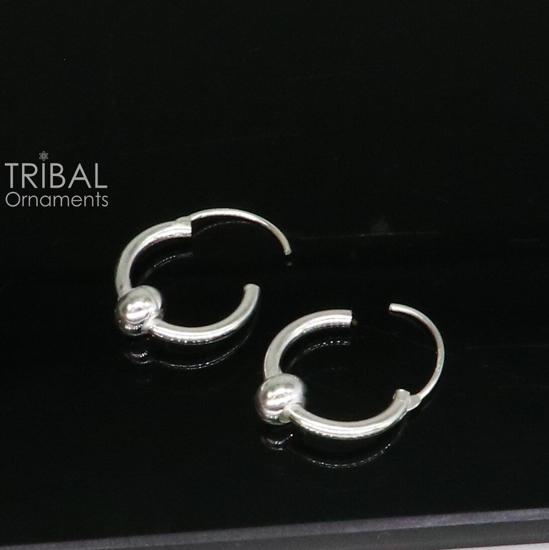 Total Fashion Metal Medium Loop Bali Earring-Black : Amazon.in: Fashion